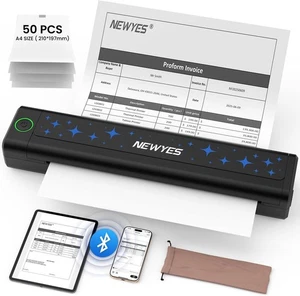 NEWYES Impresora Térmica Portátil Impresora Sin Tinta Conectividad Inalámbrica Empresa... - Imagen 1 de 5
