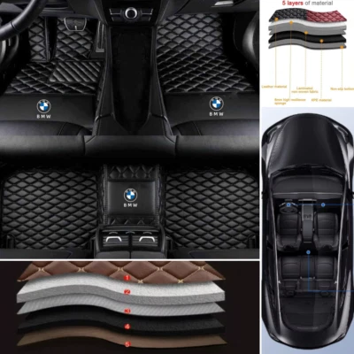 Alfombrillas coche personalizadas para BMW 1 2 3 4 5 6 7 8 Series GT X1 X2 X3 X4 X5 X6 X7 Foto 1 de 4