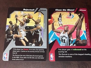 2002 NBA Showdown Strategy #S07 Clean the Glass & S45 Rejected Tim Duncan Spurs - Picture 1 of 1