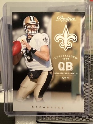 2012 Panini Prestige Drew Brees #114 Saints! - Image 1 of 2