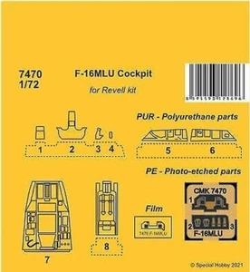 CMK 129-7470 - 1:72 F-16MLU Pozzetto - Nuovo - Foto 1 di 1
