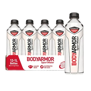 BODYARMOR Sportwater Alkaline Water,  1 Liter (Pack of 12) - Picture 1 of 11