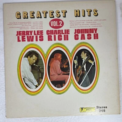 Jerry Lee Lewis, Charlie Rich, Johnny Cash – Greatest Hits Volume 2 Vinyl, LP - Image 1 of 3