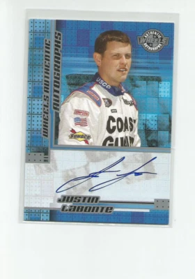 2005 WHEELS AUTOGRAPHS #33 JUSTIN LABONTE - Image 1 of 2