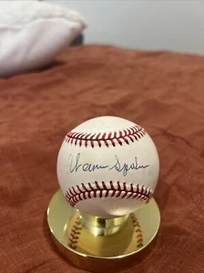 Amazing 300 Win Club Warren Spahn Signed ONL Ball JSA Cert - Picture 1 of 3