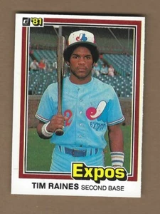 1981 DONRUSS TIM RAINES ROOKIE # 538 NEAR MINT / MINT - Picture 1 of 1