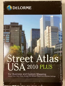 DeLorme Street Atlas USA 2010 Plus - New & Sealed - DVD Rom- Windows 7 8 9 10 11 - Picture 1 of 3