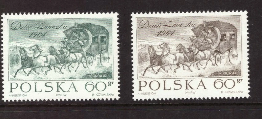 Poland 1964 Horses set MNH mint stamps - Image 1 of 1