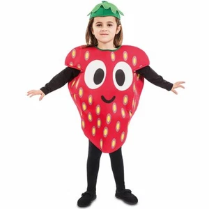 Freches Früchtchen Kostüm Erdbeere für Kinder 3-4 Jahre rot Obst Fasching - Bild 1 von 2
