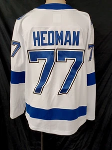 Fanatics Tampa Bay Lightning #77 Victor Hedman Stanley Cup Large White Jersey - Picture 1 of 11
