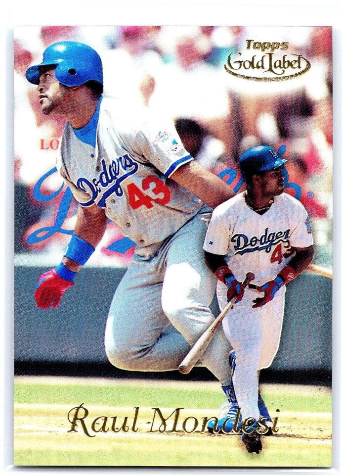 RAUL MONDESI 1999 Topps Gold Label Class 3 Los Angeles Dodgers Baseball Card #61 - Image 1 of 2