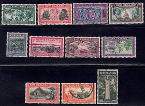 1940 New Zealand SC# 229-241 - Maori Council - 11 Different Stamps - Used - Picture 1 of 2
