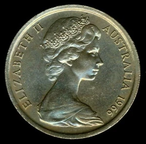 1966 Australian 10 Cent Coin - in GOOD Condition - SCARCE COIN⭐” - Picture 1 of 4