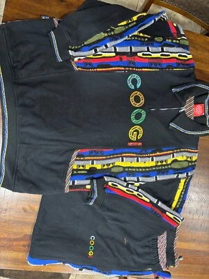 Vintage COOGI Sport Australia Mens Black Red Sweater Sweatsuit Set Size 2X - Image 1 of 4