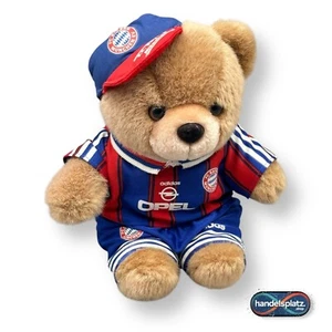 FC Bayern München Maskottchen Berni Plüschtier Bär - FCB 95/96 Opel Trikot 28 cm - Bild 1 von 10