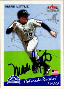 Signed 2002 Fleer Tradition - #426 Mark Little Colorado Rockies - Picture 1 of 2