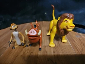 Vintage Lion King Simba Timon Pumba Disney Action Figures - Picture 1 of 13
