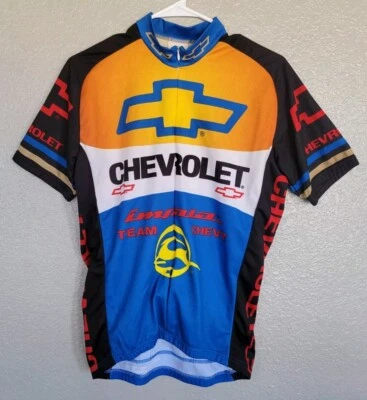 World Jerseys Cycling Jersey Chevrolet Impala 3/4 Zip Short Sleeve Mens Large - Image 1 of 4