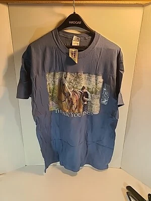 Camiseta marca vaquero. Gracias, Jesús, religioso occidental grande hombre. Foto 1 de 4