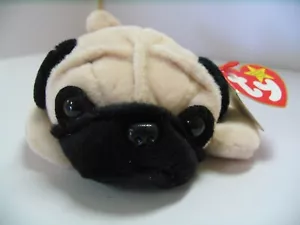 Ty Beanie Babies 1996 Pugsly the Pug - Retired Limited Production - Picture 1 of 8