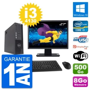PC DELL T1700 SFF Bildschirm 27 " Intel i3-4130 RAM 8Go Scheibe 500Go Windows 10 - Bild 1 von 7
