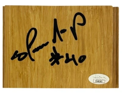 Shawn Kemp autographed signed inscribed floorboard Seattle SuperSonics JSA COA - Image 1 of 2