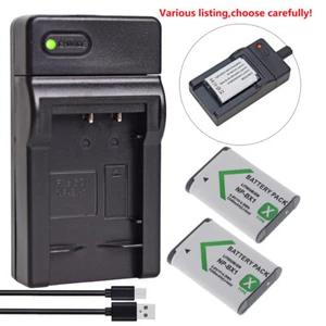 Li-ion 3.6v Battery / Charger for Sony Cyber-shot DSC-WX350 / DSC-WX500 - NP-BX1 - Picture 1 of 49