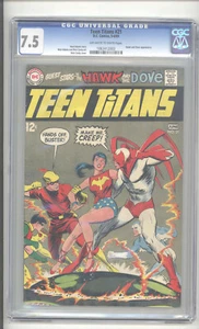 "TEEN TITANS #21 CGC 7.5 ""CUBIERTA DE NICK CARDY"" ""CUBIERTA DE HALCÓN Y PALOMA" - Imagen 1 de 1