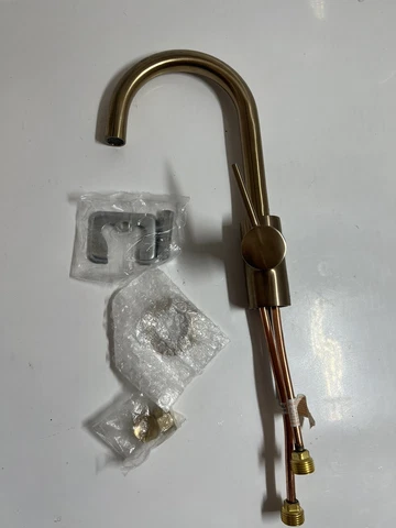 Delta Faucet Trinsic Bar-Prep Kitchen Sink Faucet Champagne Bronze (READ) Cover