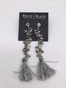 White House Black Market Grey Tones Chandelier earrings  NWTS - Foto 1 di 2