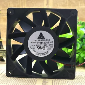 1pc Delta PFB1224EHE 24V 1.08A 12CM 12038 2-wire Inverter Cooling Fan - Picture 1 of 2