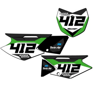 KLX 140 SG63 Custom MX Number Plates Senge Graphics Kit Compatible with - Picture 1 of 7