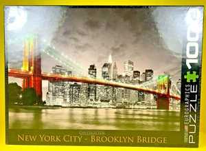 New York City - Brooklyn Bridge 1000 Pc Jigsaw Puzzle Eurographics New - Picture 1 of 4