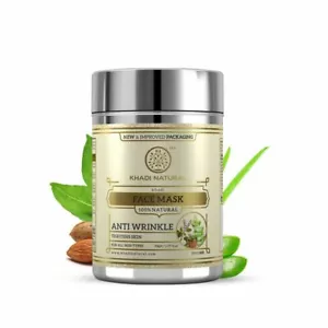 Khadi Natural Anti Wrinkle Herbal Face Mask 50gm Free Shipping - Picture 1 of 10