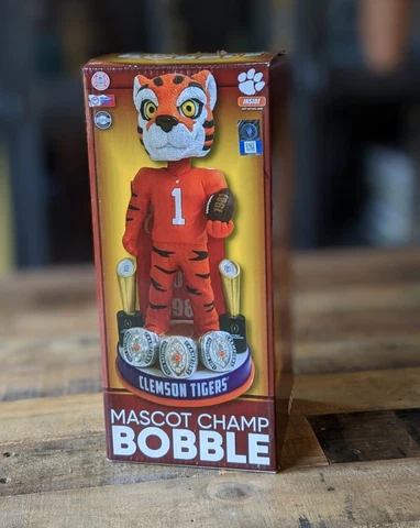 Clemson Tigers Tiger FOCO College Football National Champions Bobblehead NCAA Cover