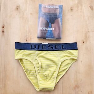 Diesel Umber Blade Under Denim Brief Mens Lime Green Underwear Small