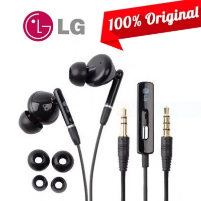 Original LG SGEY0005576 3.5mm Noise Cancelling Stereo Headset w/Mic Send/End Key - Image 1 of 3