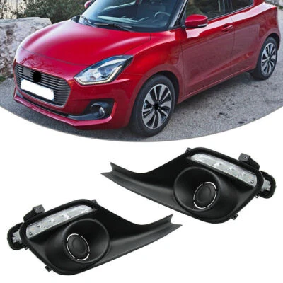 LED Daytime Running Lights DRL For Suzuki Swift 2017-2023 2018 Yellow/White - Imagem 1 de 4