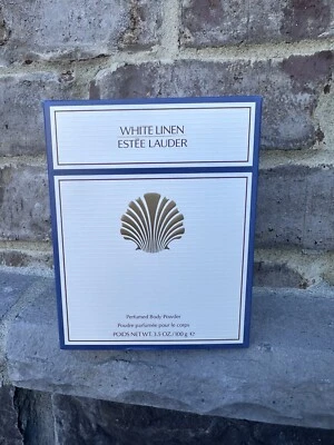 Парфюмированная пудра для тела Estee Lauder WHITE LINEN, полный размер 3,5 унции/100 г новая в коробке - Изображение 1 из 3