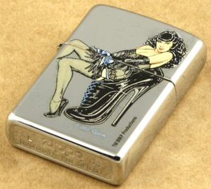 Zippo 2003 Lighter Olivia Pinup Girl UNFIRED - Picture 1 of 3