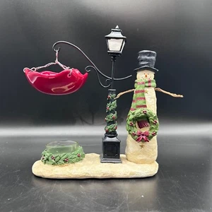 Yankee Candle Tart Warmer Tealight Hang Snowmen Christmas Lamp Post - Picture 1 of 7