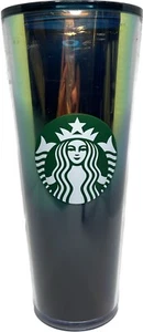 Bicchiere Starbucks 2020 iridescente aurora vacanza olio liscio olografico 24 oz - Foto 1 di 8