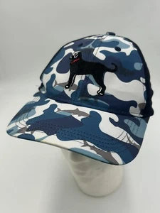 The Black Dog Cap Strap Back Womens Blue Sharks Camo Ladies Fit Baseball Hat - Picture 1 of 9