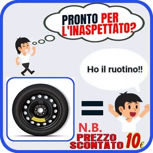 Ruotino Di Scorta Per Ford Focus Mondeo C-Max S-Max Puma (No Megabox) 5fori 17 p - Foto 1 di 8