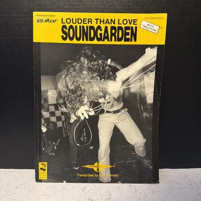 Soundgarden Louder Than Love Tab Book Tablature Paperback Cherry Lane OOP EX - Image 1 of 4
