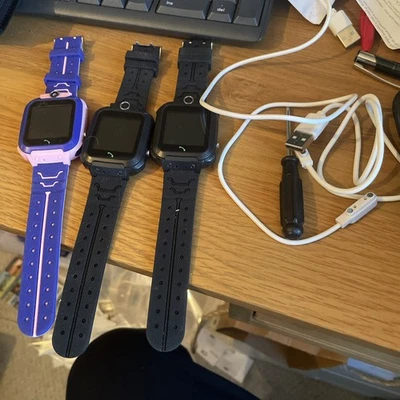 Kids Smart Watch Sonic Pro Never Used In Original Box 2x black and one purple - Image 1 of 2