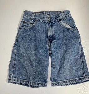 Vintage 1990s Levi’s 550 Denim Jean Shorts Light Wash Boys Size 7 - Picture 1 of 3
