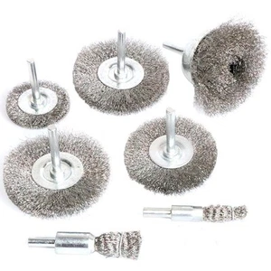 Stainless Steel Wire Wheel Brush & Crimped Cup Brush Kit for Drill,Fine Wire ... - Picture 1 of 6