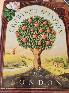 Crabtree & Evelyn London Mucche da Frutta Albero di Latta Cerniera da Collezione 1988 10”x8”x4” - Foto 1 di 11