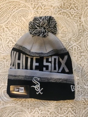 Chicago White Sox Baseball MLB New Era Beanie Knit Hat With Pom - Image 1 of 2